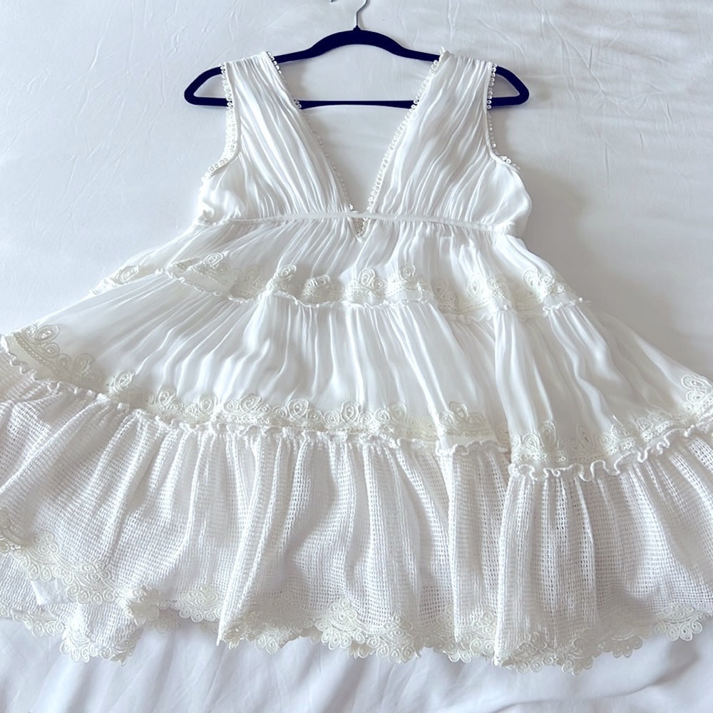 Rococo Sand White Dress — perfect for the beachy/bride/vaycay beauty! Intermix